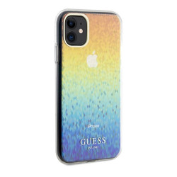 Guess GUHCN61HDECMI Hardcase IML Faceted Mirror Disco Iridescent for iPhone 11 / Xr 6.1"