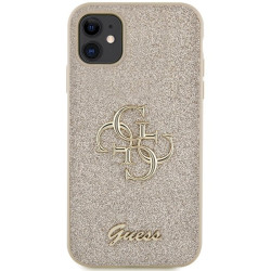 Guess GUHCN61HG4SGD Glitter Script Big 4G Hardcase for iPhone 11/Xr 6.1" / gold