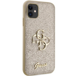 Guess GUHCN61HG4SGD Glitter Script Big 4G Hardcase for iPhone 11/Xr 6.1" / gold