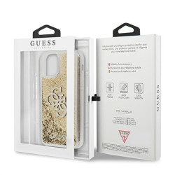 Guess GUHCN61LG4GGO Hardcase 4G Big Liquid Glitter for iPhone 11 6,1" / Xr / gold