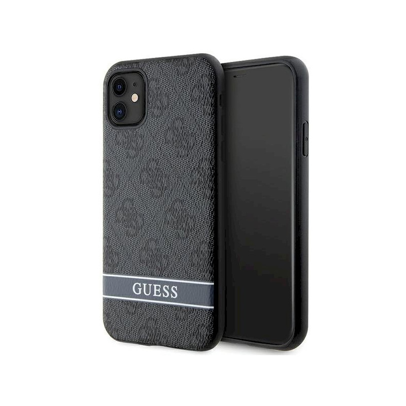 Guess GUHCN61P4SNK Hardcase 4G Stripe for iPhone 11/XR / grey