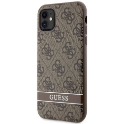 Guess GUHCN61P4SNW Hardcase 4G Stripe for iPhone 11 / Xr / brown