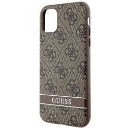 Guess GUHCN61P4SNW Hardcase 4G Stripe for iPhone 11 / Xr / brown