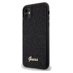 Guess GUHCN61PMSDGSK Hardcase Disco Metal Script for iPhone 11 / Xr 6.1" / black