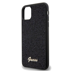 Guess GUHCN61PMSDGSK Hardcase Disco Metal Script for iPhone 11 / Xr 6.1" / black