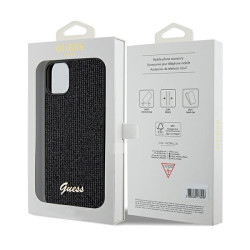 Guess GUHCN61PMSDGSK Hardcase Disco Metal Script for iPhone 11 / Xr 6.1" / black