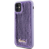 Guess GUHCN61PSFDGSU Sequin Script Metal Hardcase for iPhone 11 / Xr 6.1" / purple
