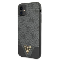 Guess GUHCN61PU4GHBK Hardcase 4G Triangle Collection for iPhone 11 6,1" / Xr / grey