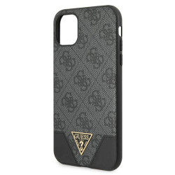 Guess GUHCN61PU4GHBK Hardcase 4G Triangle Collection for iPhone 11 6,1" / Xr / grey