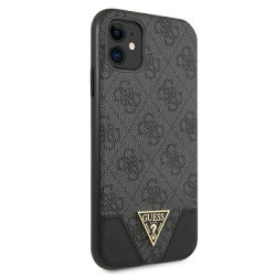 Guess GUHCN61PU4GHBK Hardcase 4G Triangle Collection for iPhone 11 6,1" / Xr / grey