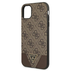 Guess GUHCN61PU4GHBR Hardcase 4G Triangle Collection for iPhone 11 6,1" / Xr 6,1" / brown