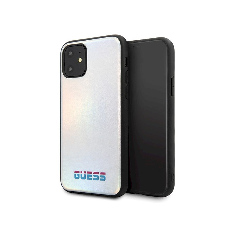 Guess GUHCN65BLD Hardcase for iPhone 11 Pro Max Iridescent / silver