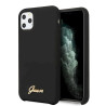 Guess GUHCN65LSLMGBK Silicone Vintage Gold Logo Hardcase for iPhone 11 Pro Max / black