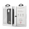 Guess GUHCN65LSLMGBK Silicone Vintage Gold Logo Hardcase for iPhone 11 Pro Max / black