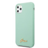 Guess GUHCN65LSLMGG Silicone Vintage Gold Logo Hard Case for iPhone 11 Pro Max / green