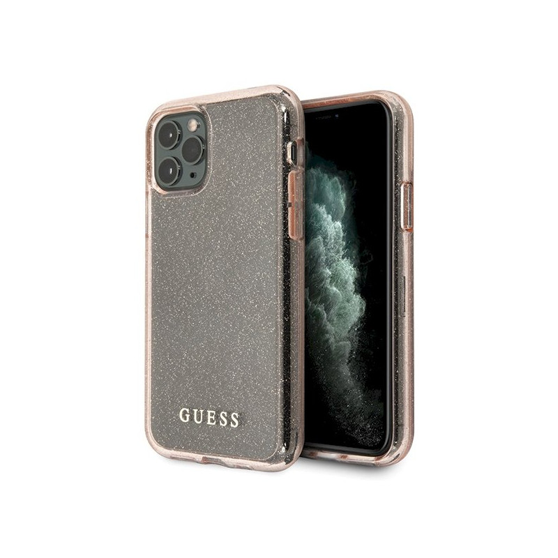 Guess GUHCN65PCGLPI Hardcase Glitter for iPhone 11 Pro Max / pink