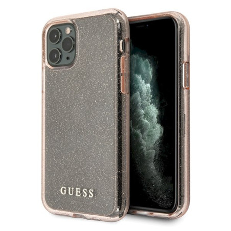 Guess GUHCN65PCGLPI Hardcase Glitter for iPhone 11 Pro Max / pink