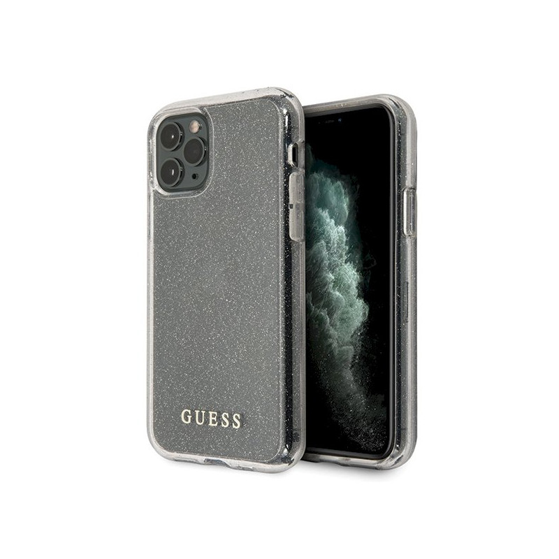 Guess GUHCN65PCGLSI Hardcase Glitter for iPhone 11 Pro Max / silver
