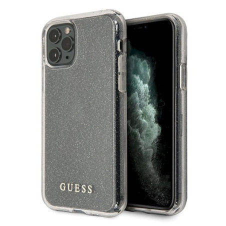 Guess GUHCN65PCGLSI Hardcase Glitter for iPhone 11 Pro Max / silver