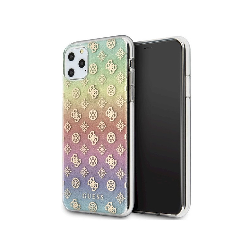 Guess GUHCN65PEOML Iridescent 4G Peony Hard Case for iPhone 11 Pro Max