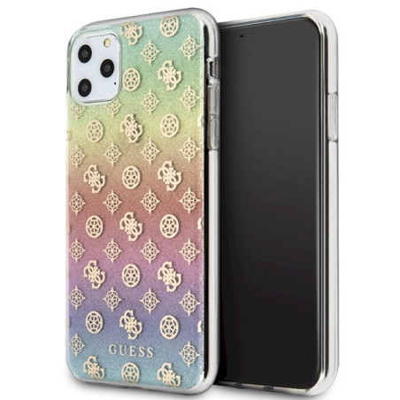 Guess GUHCN65PEOML Iridescent 4G Peony Hard Case for iPhone 11 Pro Max
