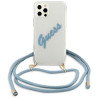 Guess GUHCP12LCRTVSBL Hardcase Script Vintage for iPhone 12 Pro Max 6.7" / blue
