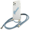 Guess GUHCP12LCRTVSBL Hardcase Script Vintage for iPhone 12 Pro Max 6.7" / blue