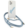 Guess GUHCP12LCRTVSBL Hardcase Script Vintage for iPhone 12 Pro Max 6.7" / blue