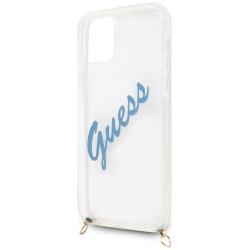 Guess GUHCP12LCRTVSBL Hardcase Script Vintage for iPhone 12 Pro Max 6.7" / blue