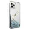 Guess GUHCP12LGLVSBL Glitter Vintage Script Hardcase for iPhone 12 Pro Max 6.7" / blue