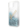 Guess GUHCP12LGLVSBL Glitter Vintage Script Hardcase for iPhone 12 Pro Max 6.7" / blue