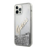 Guess GUHCP12LGLVSSI Glitter Vintage Script Hardcase for iPhone 12 Pro Max 6,7" / silver