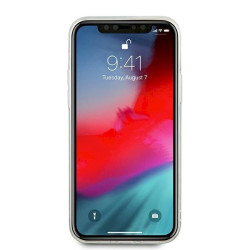 Guess GUHCP12LGLVSSI Glitter Vintage Script Hardcase for iPhone 12 Pro Max 6,7" / silver
