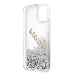 Guess GUHCP12LGLVSSI Glitter Vintage Script Hardcase for iPhone 12 Pro Max 6,7" / silver
