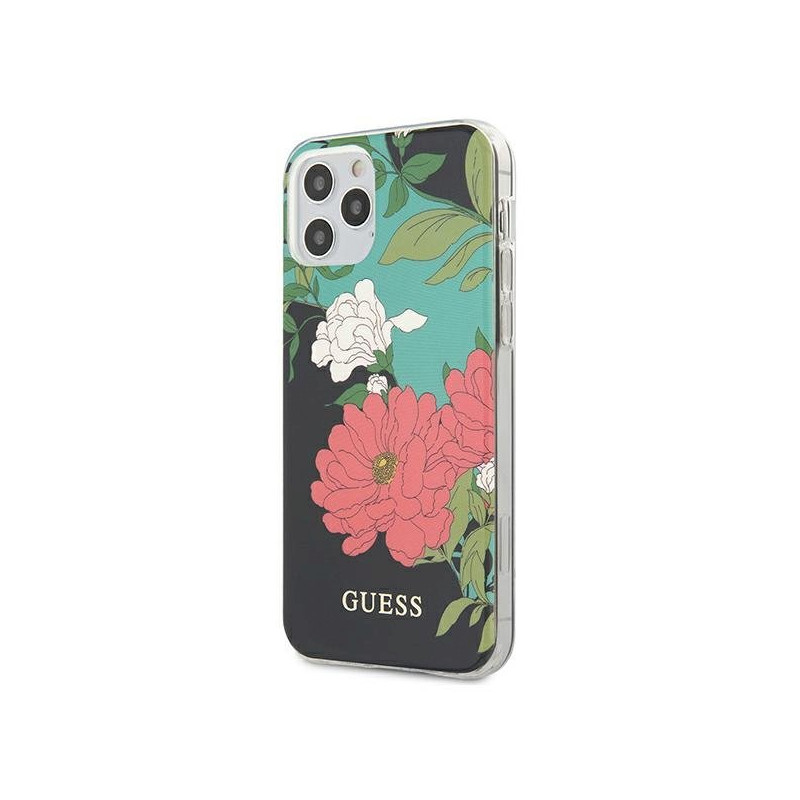 Guess GUHCP12LIMLFL01 N°1 Flower Collection for iPhone 12 Pro Max 6,7" / black