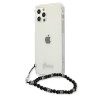 Guess GUHCP12LKPSBK Hardcase for iPhone 12 Pro Max 6,7" / Transparent Black Pearl