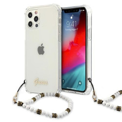 Guess GUHCP12LKPSWH Hardcase for iPhone 12 Pro Max 6,7" / White Pearl