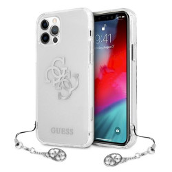 Guess GUHCP12LKS4GSI Hardcase 4G Silver Charms Collection for iPhone 12 Pro Max 6,7" / transparent