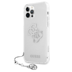 Guess GUHCP12LKS4GSI Hardcase 4G Silver Charms Collection for iPhone 12 Pro Max 6,7" / transparent