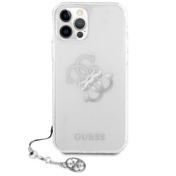 Guess GUHCP12LKS4GSI Hardcase 4G Silver Charms Collection for iPhone 12 Pro Max 6,7" / transparent