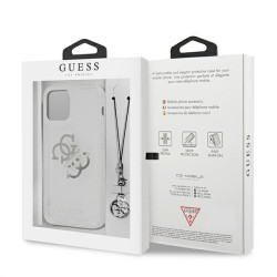 Guess GUHCP12LKS4GSI Hardcase 4G Silver Charms Collection for iPhone 12 Pro Max 6,7" / transparent