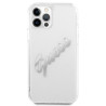 Guess GUHCP12LKTRSVSI Hardcase Vintage Script for iPhone 12 Pro Max 6,7" / transparent/silver
