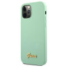Guess GUHCP12LLSLMGGN Metal Logo Script Hardcase for iPhone 12 Pro Max 6,7" / green