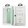 Guess GUHCP12LLSLMGGN Metal Logo Script Hardcase for iPhone 12 Pro Max 6,7" / green