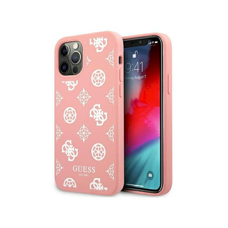 Guess GUHCP12LLSPEWPI Peony Collection Hard Case for iPhone 12 Pro Max 6,7" / pink