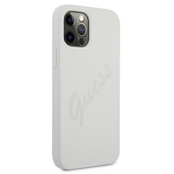 Guess GUHCP12LLSVSCR Script Vintage hardcase for iPhone 12 Pro Max 6,7" / cream