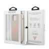 Guess GUHCP12LLSVSGP Silicone Vintage Hardcase for iPhone 12 Pro Max 6,7" / grey pink