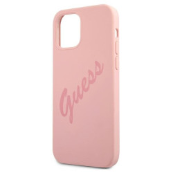 Guess GUHCP12LLSVSPI Script Vintage hardcase for iPhone 12 Pro Max 6,7" / pink