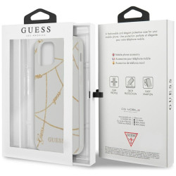 Guess GUHCP12LPCUCHWH Gold Chain Collection Hardcase for iPhone 12 Pro Max 6,7" / white