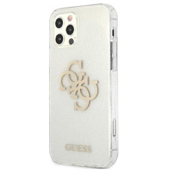 Guess GUHCP12LPCUGL4GTR Glitter 4G Big Logo Hard Case for iPhone 12 Pro Max 6,7"